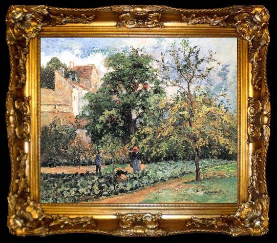 framed  Camille Pissarro Pang plans Schwarz orchards, ta009-2